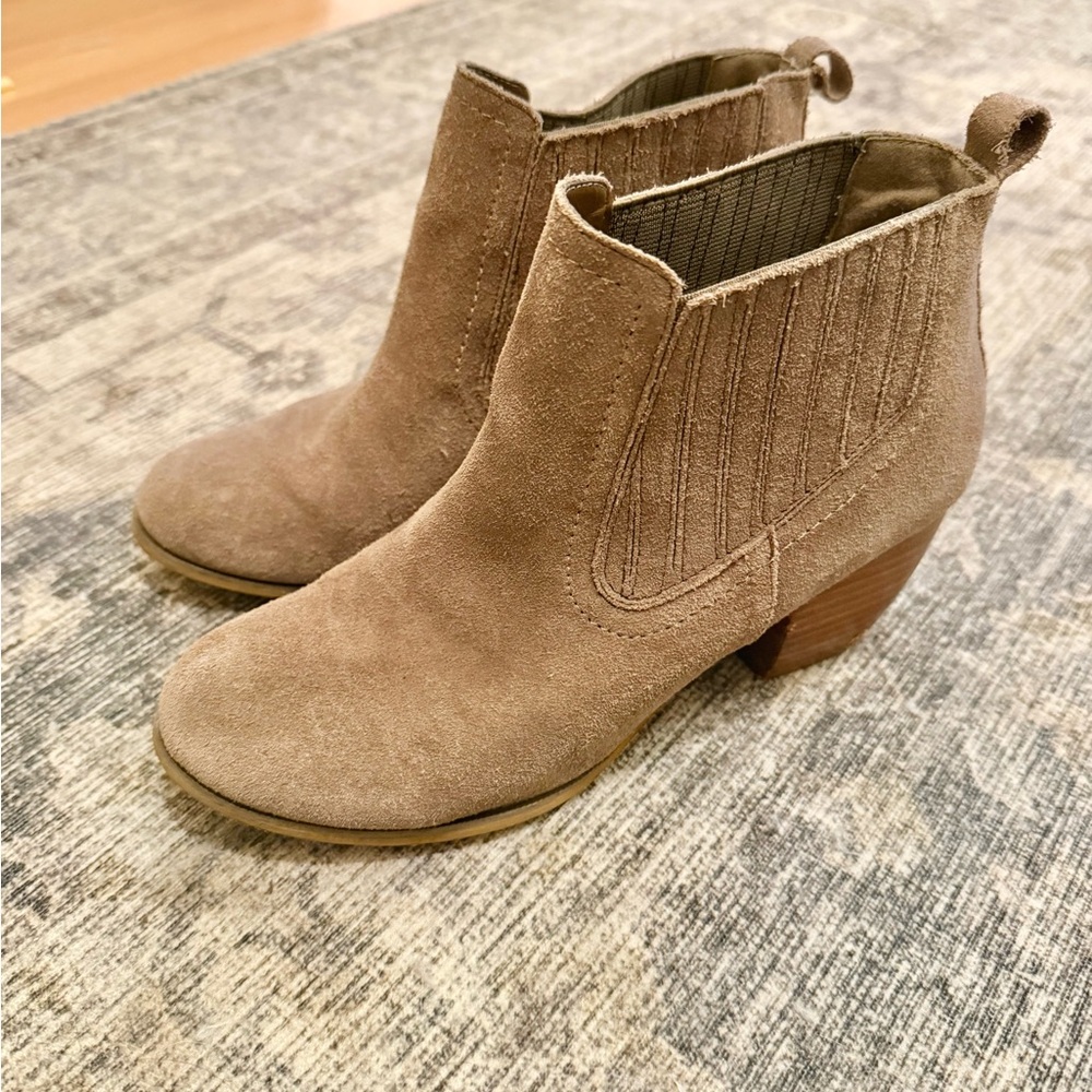 Tan Suede Ankle Boots
